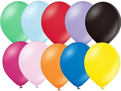 Balony metalizowane 100 szt. MIX 9'